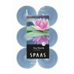 Theelicht Maxi Waterlelie 10 Uren - Set Van 12 Stuks