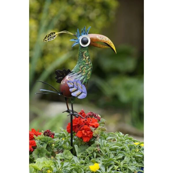 Toekan Op Pin In Metaal - Afbeelding 2