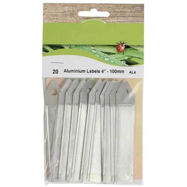 Aluminium Labels 10 Cm - Set Van 20 Stuks
