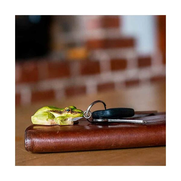 Sleutelhanger Boomkikker In Hout - Afbeelding 3