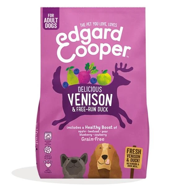 Edgard & Cooper Hondenvoer ADULT Met Verse Hert En Scharreleend - Edgard&Cooper 7 Kg