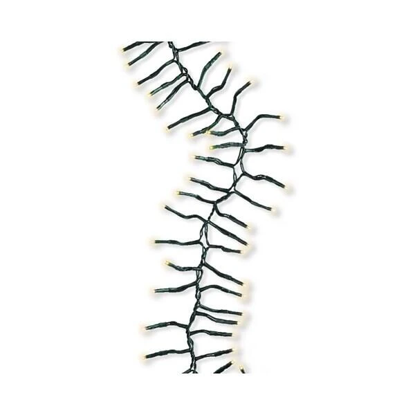 Kerstverlichting Cluster 456 Led Warm Wit - 6 M Groen