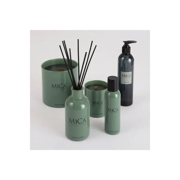 MICA Geurkaars Glas Groen Ø 7,5 Cm - Eccentric Jungle - Afbeelding 2