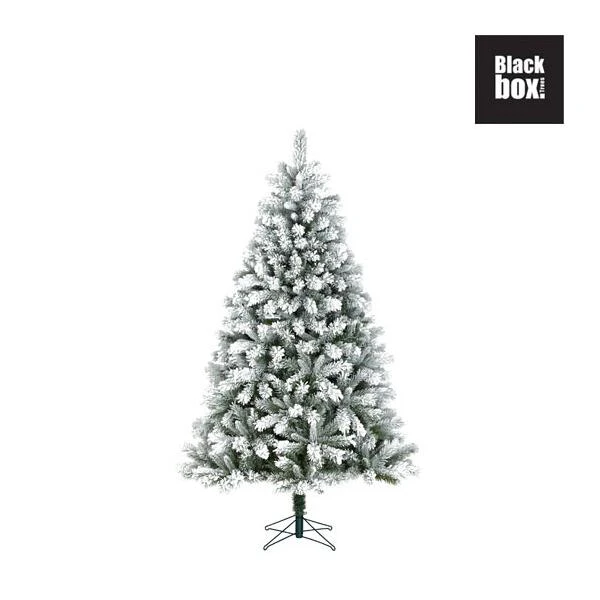 Kunststof Kerstboom Chandler Frosted Black Box - 185 Cm