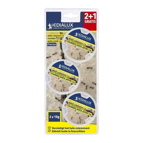 EDIALUX Formu Gebruiksklare Mierenlokdoos 2 + 1 - Set Van 3 Stuks - Afbeelding 2