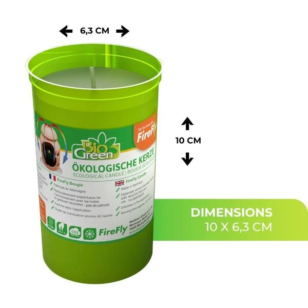 Ecologische Kaarsen Van Biomassa - Set Van 6 Stuks - Afbeelding 2