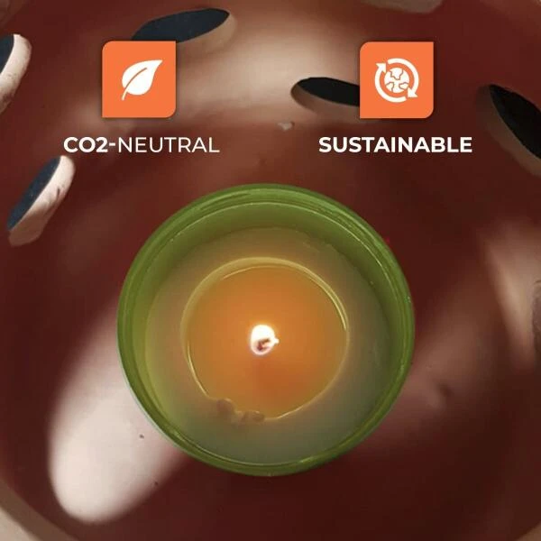 Ecologische Kaarsen Van Biomassa - Set Van 6 Stuks - Afbeelding 3