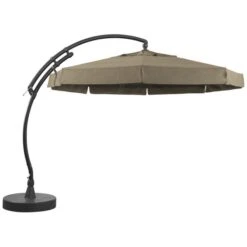 Easy Sun Parasol 350 Klassiek Olefin Met Voet - Taupe