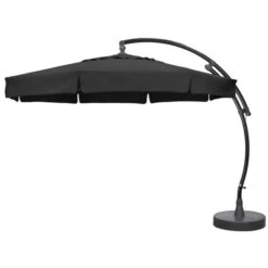 Easy Sun Parasol 350 Klassiek Olefin Met Voet - Carbon