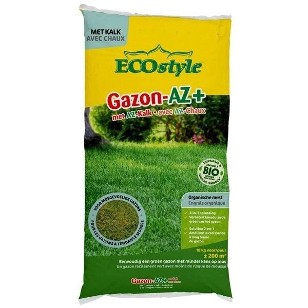 Ecostyle Gazon-AZ+ Met AZ-Kalk - 18 Kg