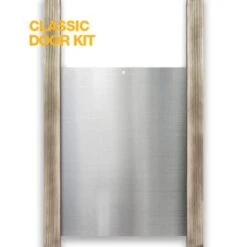 Aluminium Kippenluik Met Eiken Rails - 30 Ă— 40 Cm