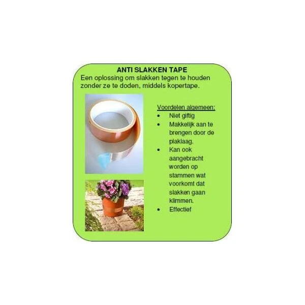 Anti-slakken Kopertape 4 M - Afbeelding 4