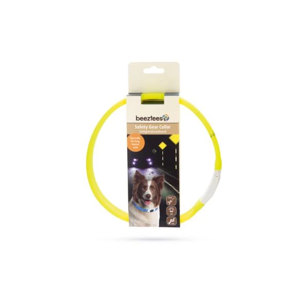 Halsband Hond 'Safety Gear Glowy' - Geel - Afbeelding 2