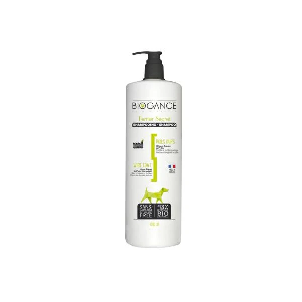 Hondenshampoo Terrier Secret BIOGANCE Ruwe Haren - 1 Liter