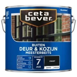 Cetabever Meesterbeits Deur & Kozijn Dekkend, Zwart - 2,5 L