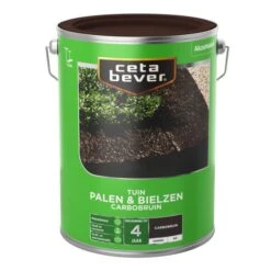 Cetabever Tuinbeits Palen & Bielzen Carbobruin, Carbobruin - 5 L