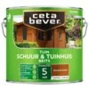 Cetabever Tuinbeits Schuur & Tuinhuis Transparant, Donker Eiken - 2,5 L