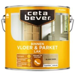 Cetabever Vloer- & Parketlak Transparant, Blank Eiken - 2,5 L