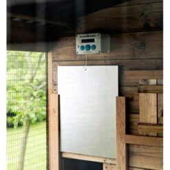 Chickenguard Standard + Kippenluik 30 Ă— 40 Cm En Eiken Rails