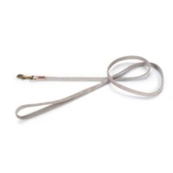 Hondenriem 'Velura' Fluweel Grijs 1 Cm - Designed By Lotte