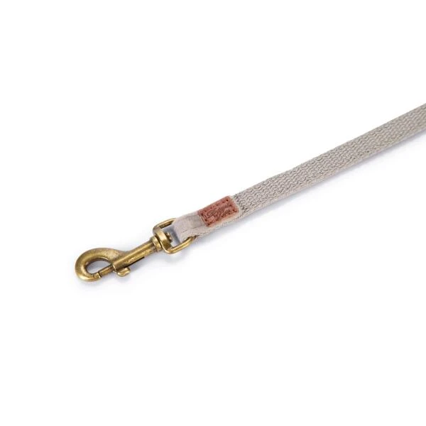 Hondenriem 'Velura' Fluweel Grijs 1 Cm - Designed By Lotte - Afbeelding 2