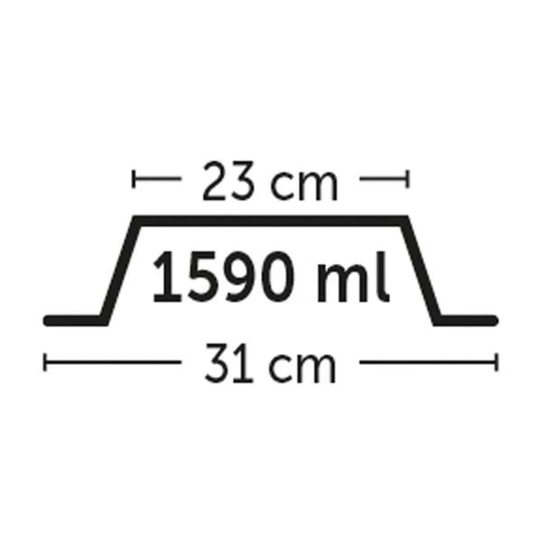 Eetpot Inox Antislip - 1590 Ml - Afbeelding 2