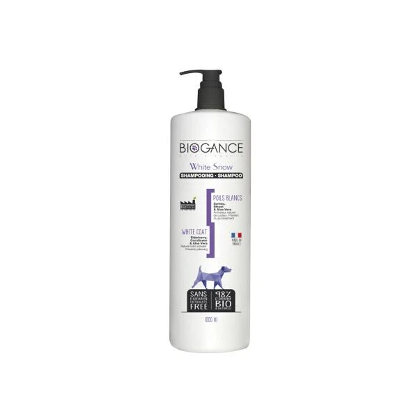Hondenshampoo White Snow BIOGANCE Wit Haar - 1 Liter