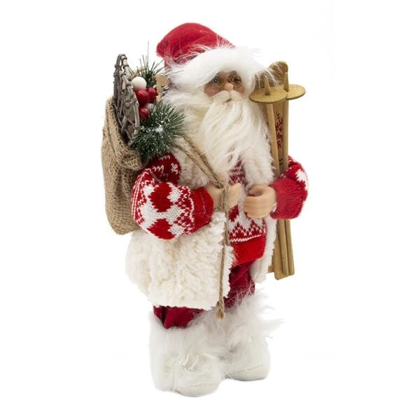 Kerstman Staand Rood 30 Cm - Afbeelding 4