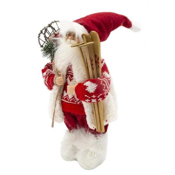 Kerstman Staand Rood 30 Cm - Afbeelding 5