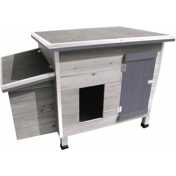 Kippenhok Ginger Grijs Voor 3 Kippen