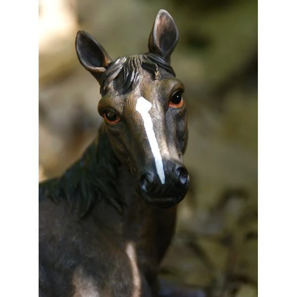 Liggend Paard Met Veulen - Levensecht - Afbeelding 3