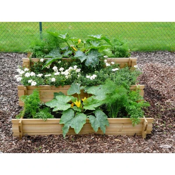 Moestuin Trapvorm 100 × 100 × 40 Cm - Afbeelding 3