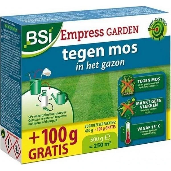 BSI Mosbestrijding Gazon + Verharding - 500 Gr