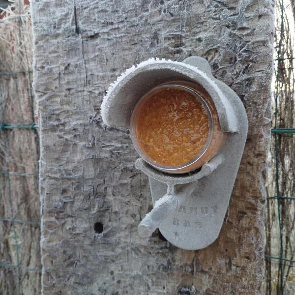 ESSCHERT DESIGN Ongezouten Pindakaas Voor Tuinvogels - Kunststof Pot - Afbeelding 3