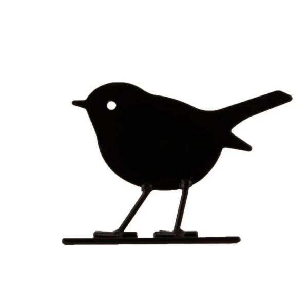 Roodborstje Silhouet - Staal Zwart - Afbeelding 2