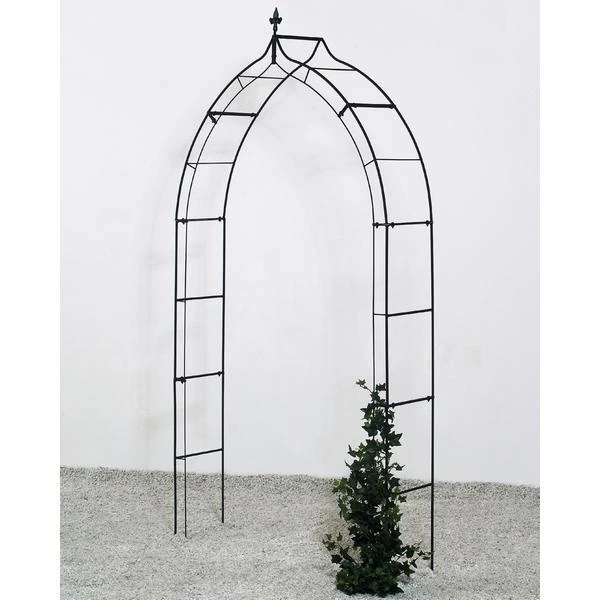 Rozenboog Gotiek - Zwart 120 × 30 × 248 Cm