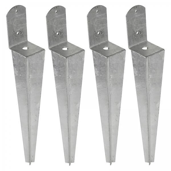 Rozenboogankers Gegalvaniseerd 38 Cm - Set Van 4 Stuks