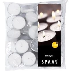 Theelichtjes - 4,5 Branduren - Set Van 30 Stuks