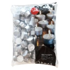 Theelichtjes - 8 Branduren - Set Van 100 Stuks