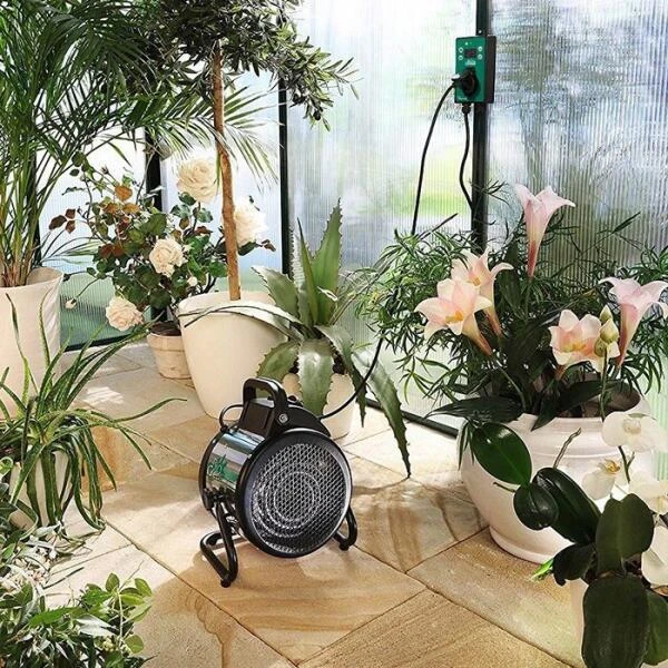 Serre/Kasverwarming En Ventilator In 1 Met Digitale Thermostaat - Afbeelding 3