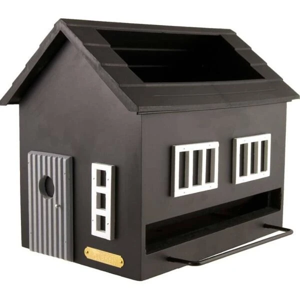 Voederhuis Met Bad, Zwart - Afbeelding 2
