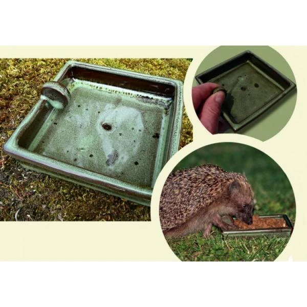 Egel Voerbak Keramiek - Afbeelding 3