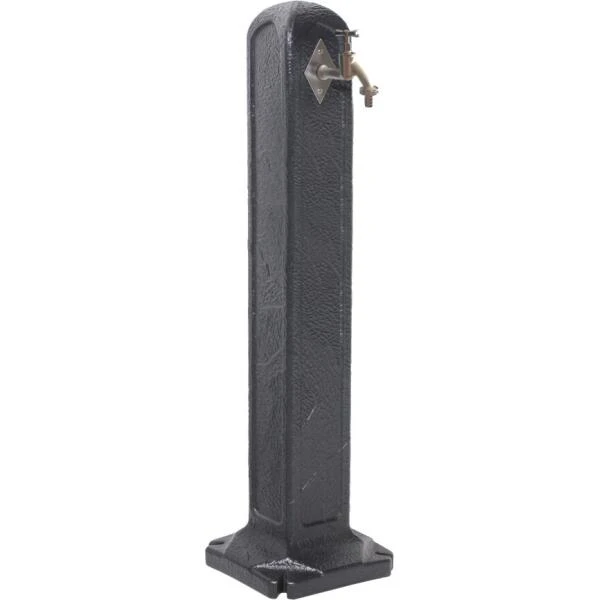 Waterzuil Met Kraan En Aansluiting - Zwart