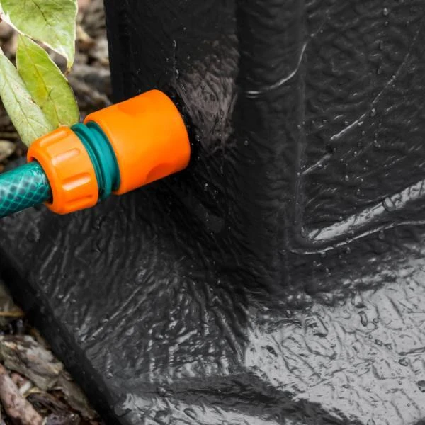 Waterzuil Met Kraan En Aansluiting - Zwart - Afbeelding 2