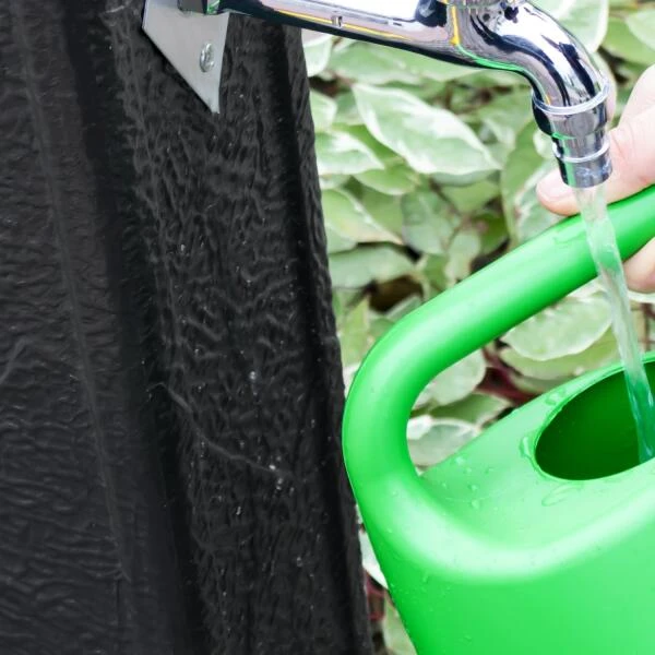 Waterzuil Met Kraan En Aansluiting - Zwart - Afbeelding 3