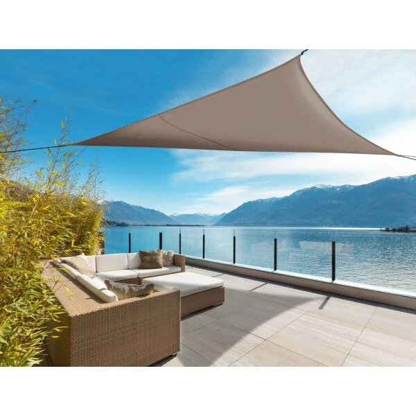 Zonnescherm Schaduwdoek Driehoek - Mokka