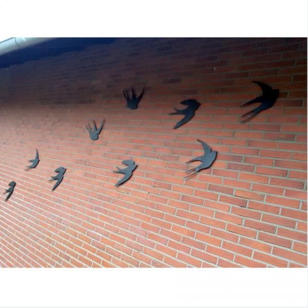 ESSCHERT DESIGN Muurdecoratie Zwaluwen - Set Van 2 Stuks - Afbeelding 4